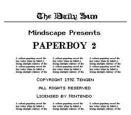 Paperboy 2 (Europe)