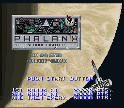 Phalanx - The Enforce Fighter A-144 (Japan) (En)