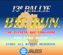 Jaleco Rally Big Run - The Supreme 4WD Challenge (Japan) (En)