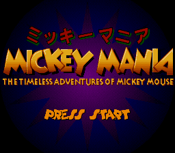 Mickey Mania - The Timeless Adventures of Mickey Mouse (Japan) (Beta)