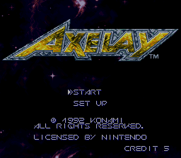 Axelay (Japan)