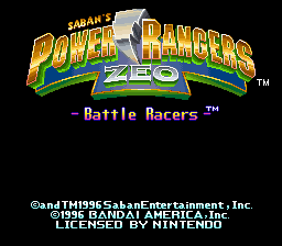 Power Rangers Zeo - Battle Racers (Europe)