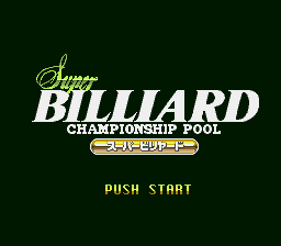 Super Billiard - Championship Pool (Japan)