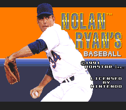 Nolan Ryan's Baseball (USA)