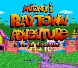 Mickey's Playtown Adventure - A Day of Discovery! (USA) (Proto)