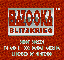 Bazooka Blitzkrieg (USA)